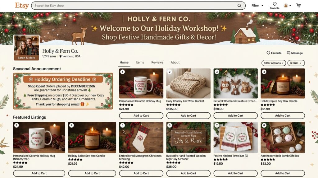 Etsy Holiday Sales Strategy: How to Prepare for Q4 2026 (Complete Guide) etsy shop holiday banner 202607171152